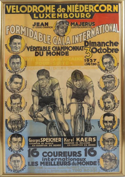 Très rare Affiche ancienne Gala de 1937 à Niedercorn