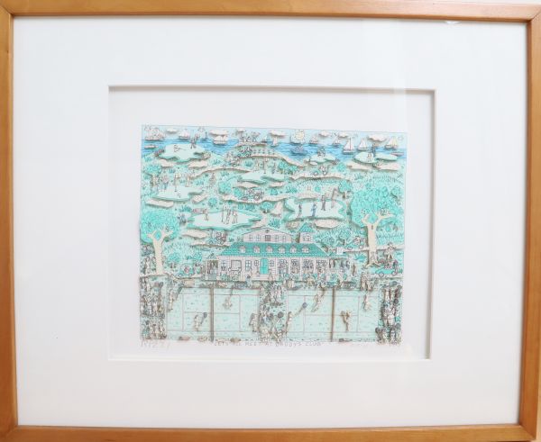 « Let’s all Meet at daddy’s club » de James Rizzi (1950-2011)