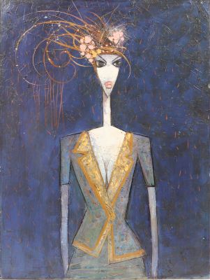 ‘Elegant Lady’ by Christian Faux, known as Delfaux (born in 1944)