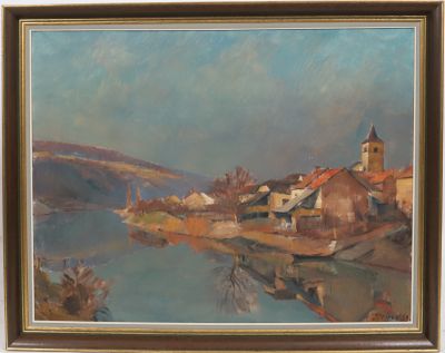Roger STEFFEN (1924-1994) - Vue de Moselle
