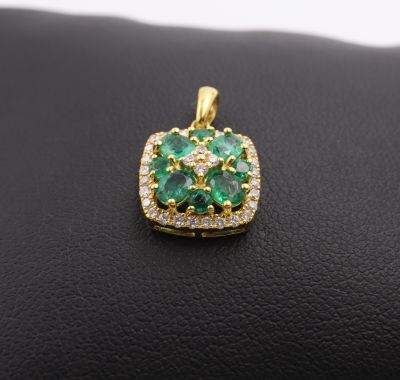 Pendentif Emeraudes ovales 