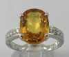 Bague Saphir ocre