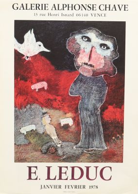 Affiche E.Leduc (1938-2023) / Pierre Chave 