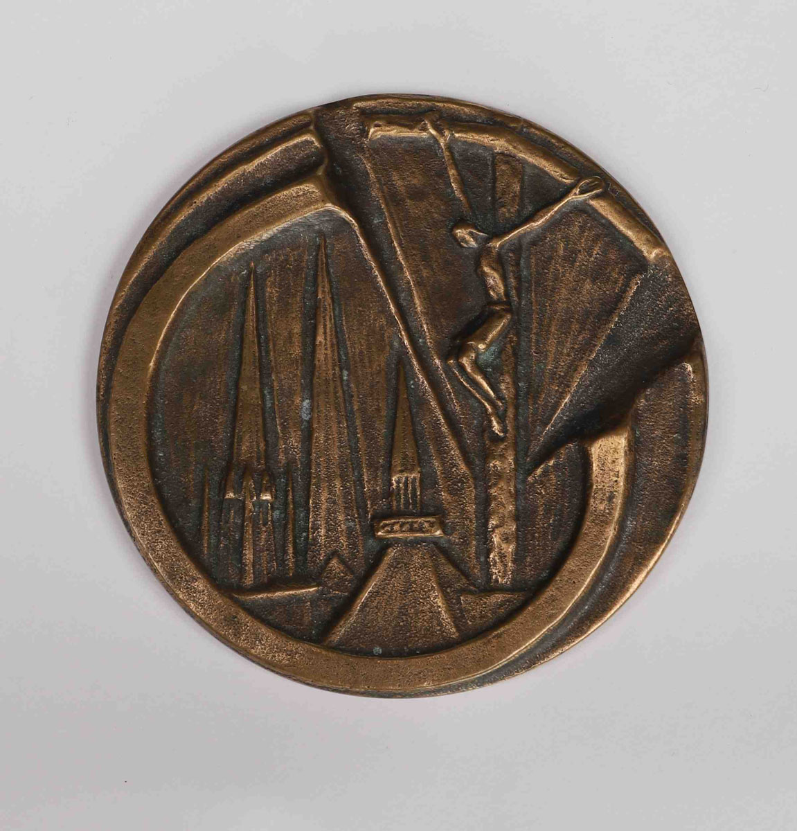 Plaque en bronze - Consolatrice des affligés
