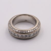 Alliance Or blanc et diamants