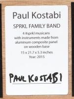 Paul Kostabi (né en 1962) Sprkl Music Metal Sculpture Band 