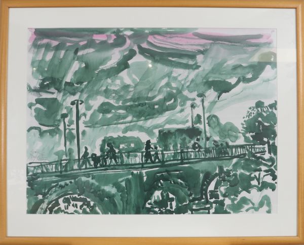 MORITZ NEY ( né en 1947) - Pont Adolphe