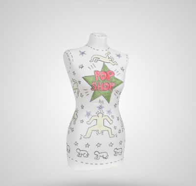 Buste Keith Haring (1958-1990) d'après