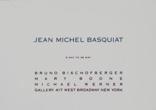 Jean-Michel Basquiat (1960-1988) d'après