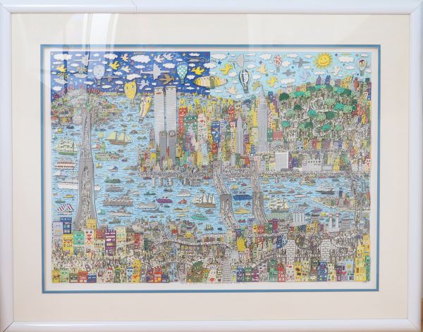 « New York City - A marathon for all » de James Rizzi (1950-2011)