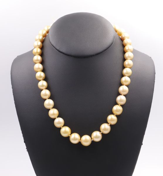 Collier de perles en perles Gold Naturelles