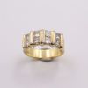 Bague or blanc et jaune