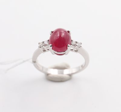 Bague Rubis cabochon