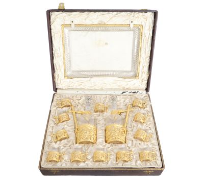 Baccarat - Coffret avec service doré