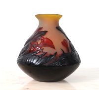 GALLE – Exceptionnel Vase aux ARUMS 