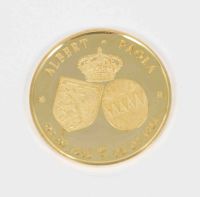 Pièce en Or - Albert et Paola - 1984