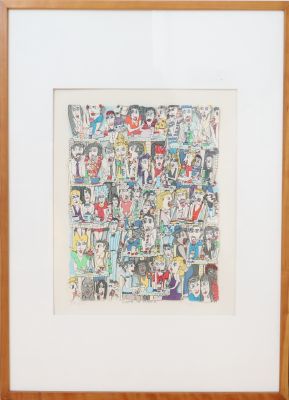 « Café in Paris » de James Rizzi (1950-2011)